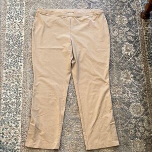 Chico's Travelers Taupe Trousers